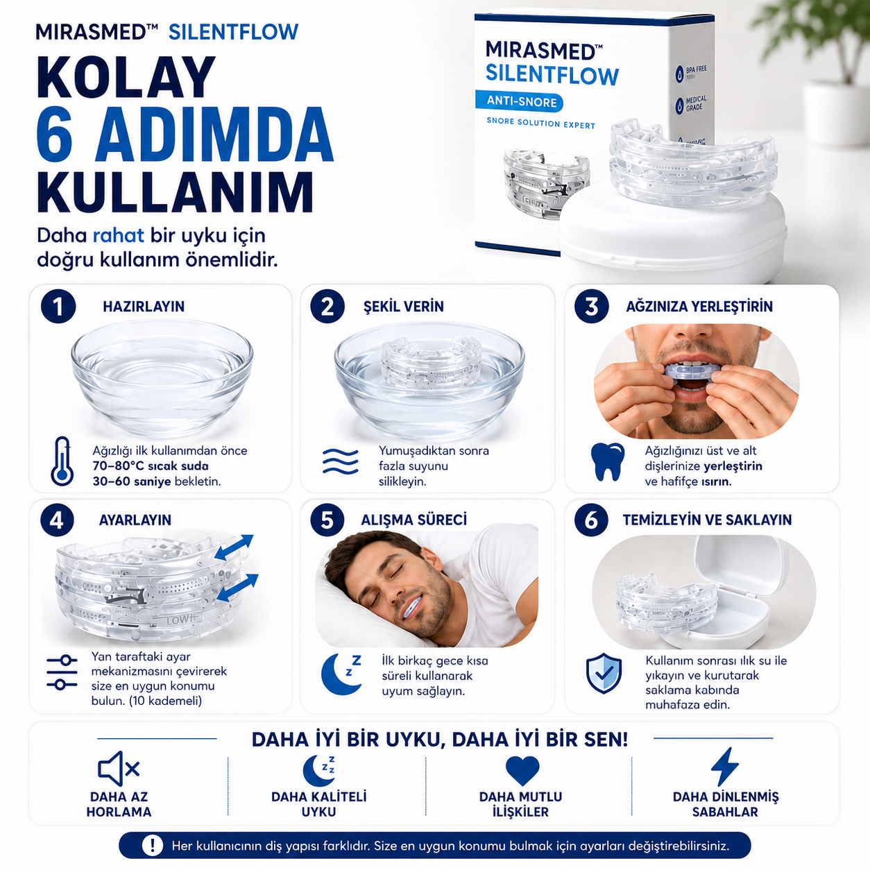 SilentFlow™ - Sessiz ve Rahat Bir Uykuya İlk Adım 🌙