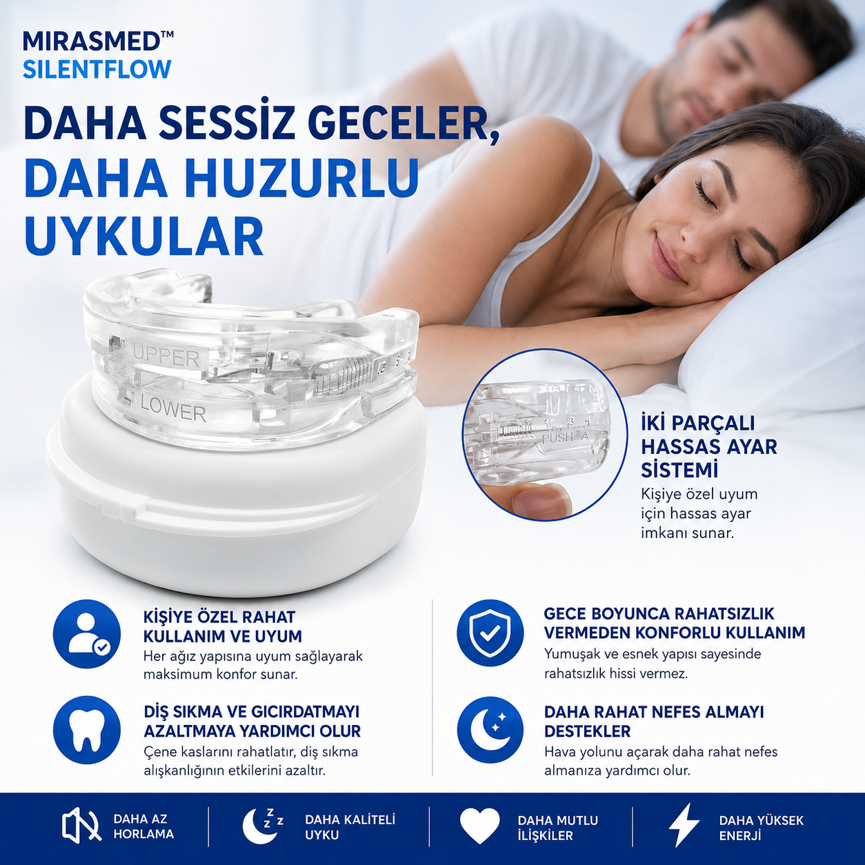 SilentFlow™ - Sessiz ve Rahat Bir Uykuya İlk Adım 🌙